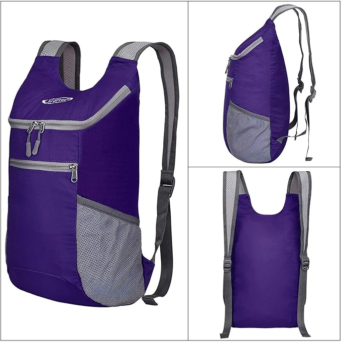 G4Free Lightweight Packable Hiking Backpack for Men Women Small Hiking Daypacks Foldable Shoulder Pack Casual Outdoor Bag 11L