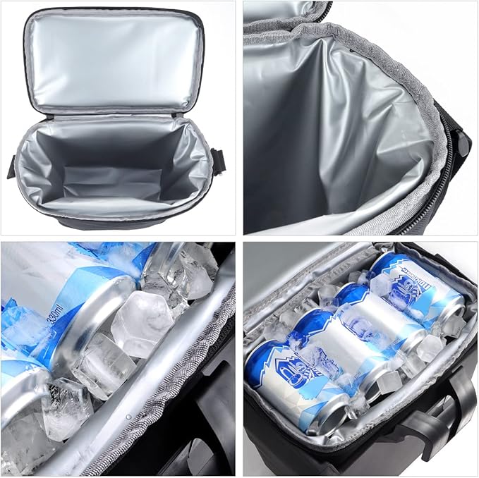 for Defender Center Underseat Storage Bin+Portable Ice Chest Cooler,Compatible with Can Am Defender/Defender Max 2016-2022 Replace OEM #715003446