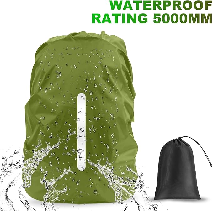 LAMA 2 Pack Waterproof Rain Cover for Backpack, Reflective Rucksack Rain Cover for Anti-dust/Anti-Theft/Bicycling/Hiking/Camping/Traveling/Outdoor Activities