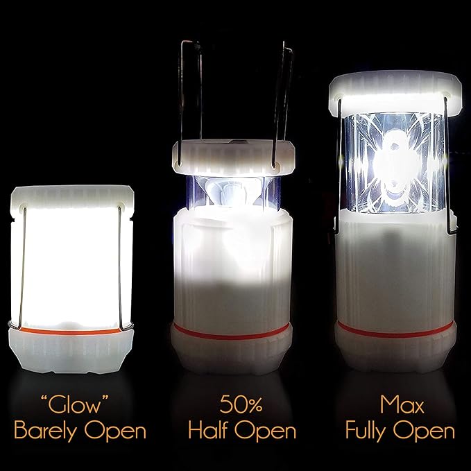 Camping Lantern for Power Outages – Battery Powered LED Light for Emergency, Survival, and Outdoors – Portable Ultra Bright Lantern with Glow Mode for Indoor Use