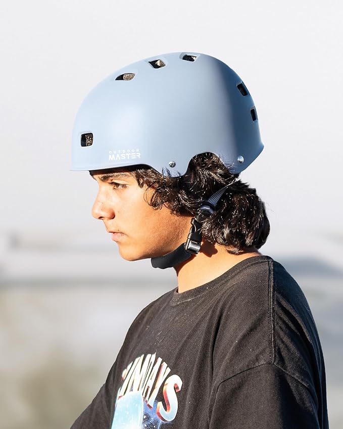 OutdoorMaster Skateboard Cycling Helmet-Beetles Snug,Bike Helmet for Adults, Youth & Kids-Two Removable Liners Ventilation Multi-Sport Commuter Scooter Roller Skate Inline Skating Longboard