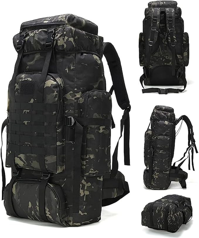 King'sGuard 70L Camping Hiking Backpack Tactical Backpack Military Molle Rucksack Backpack for Outdoor