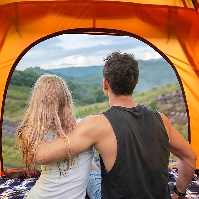 Forceatt Tent for 1-2 Person PU3000mm Water Resistance Camping Tent Lightweight Tent with Vestibule Suitable for Camping Hiking Scout Easy Setup
