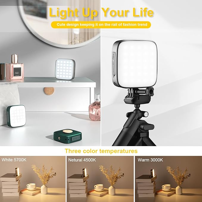 RM-F5 LED Camping Lantern Rechargeable, 5200mAh Power Bank, Outdoor Flashlight, Magnetic Base Multi-Purposes Camping Light for Hurricane Emergency, Camping, Hiking and Power Outage (Grey)