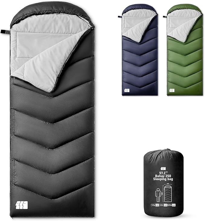Sleeping Bags for Adults Cold Weather,Portable, Waterproof,Lightweight Sleeping Bag for Tall Girls Boys with Compression Sack for Warm Camping, Hiking, Outdoor & Indoor