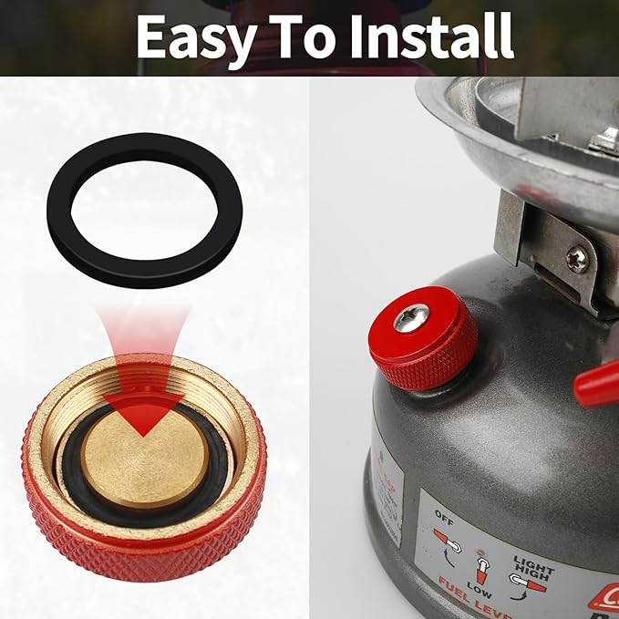 Fuel Cap Seals for Coleman 220 Lanterns and Stoves Fuel Caps 12-Pack (NO.2)