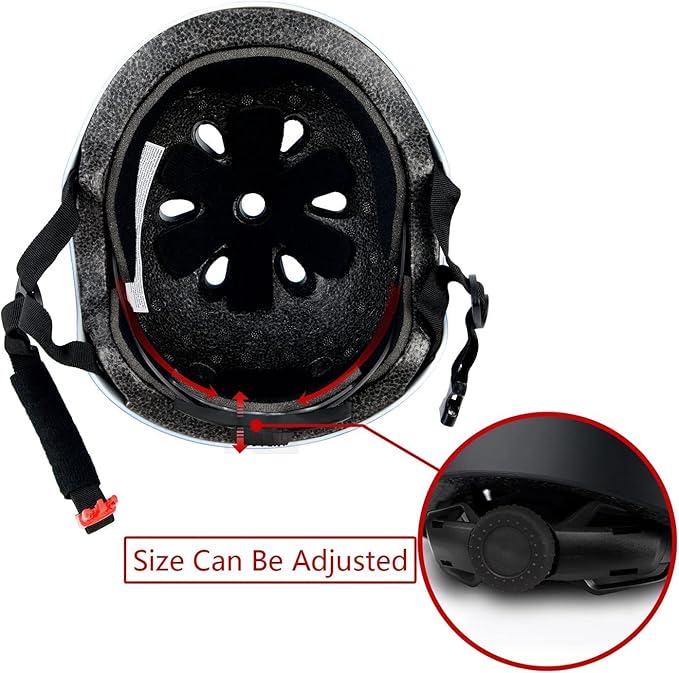 Kids Bike Helmet Set, CPSC Certified with Knee Pads Elbow Pads Wrist Guards,Adjustable Helmet for Ages 3-5-8-15 Toddler Kids&Youth,Bicycle Skateboarding…