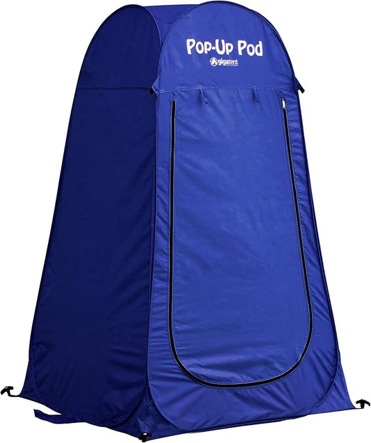GigaTent Pop Up Pod Changing Room Privacy Tent – Instant Portable Outdoor Shower Tent, Camp Toilet, Rain Shelter for Camping & Beach – Lightweight & Sturdy, Easy Set Up, Foldable