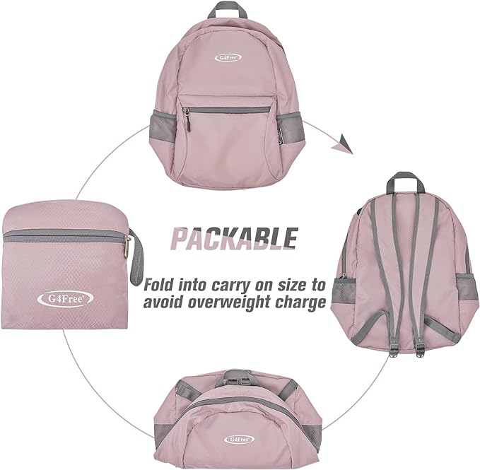 G4Free 20L Lightweight Packable Backpack Travel Hiking Daypack Foldable Backpack for Men Women
