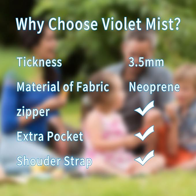 Violet Mist Neoprene Fox Lunch Bag Insulated Waterproof Lunch Bag Tote Cartoon Reusable Lunch Box Containers Food Carrying Lunch Handbag for men Women Work Thanksgiving Christmas Gifts