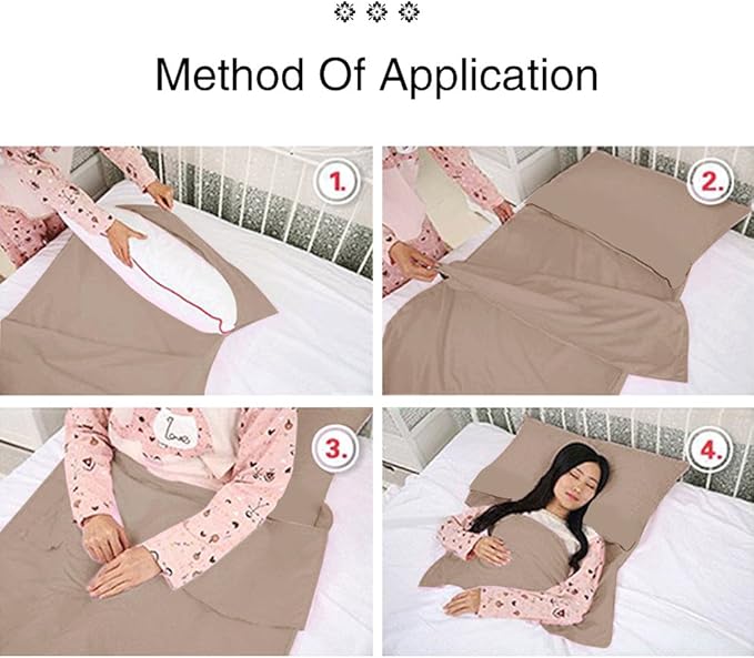 Sleeping Bag Liner Ultralight Travel Sheet Dirt-Proof Travel Camping Sheet Sleeping Sheet Hotel Sheet for Outdoor Travel Hiking Hotels Picnics