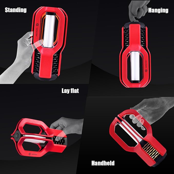 Rechargeable LED Camping Lantern - Free-Grip Design,4 Modes,IP65 Waterproof,3000K Warm Glow, Lightweight Portable Outdoor Light,Emergency Tent Light for Hiking,Backpacking & Home Use