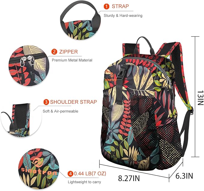 sinotron 22L Lightweight Packable Hiking Backpack, Small Hiking Backpack Day Pack for Women Men Travel Camping Vacation