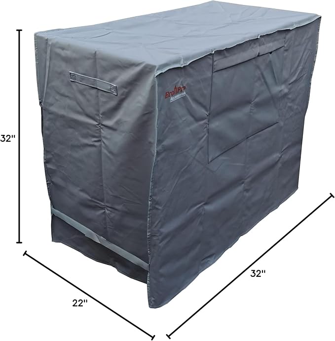 Waterproof 80-100 Qt Rolling Cooler Cart Cover Fits Most Patio Ice Chest Party Cooler Upto 43L x 22W x 32H inch-Grey