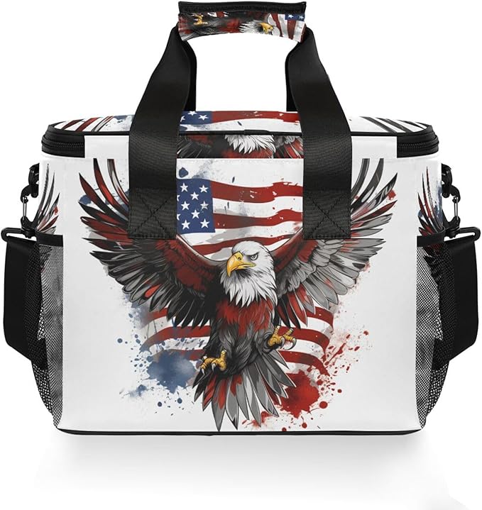 Cooler Bag Insulated Picnic Bag Large Lunch Box Reusable Tote Bag Soft Sided Portable Beach Cooler Grocery Camping