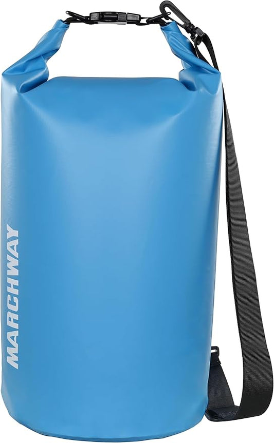 MARCHWAY Floating Waterproof Dry Bag Backpack 5L/10L/20L/30L/40L, Roll Top Sack Keeps Gear Dry for Kayaking, Rafting, Boating, Swimming, Camping, Hiking, Beach, Fishing