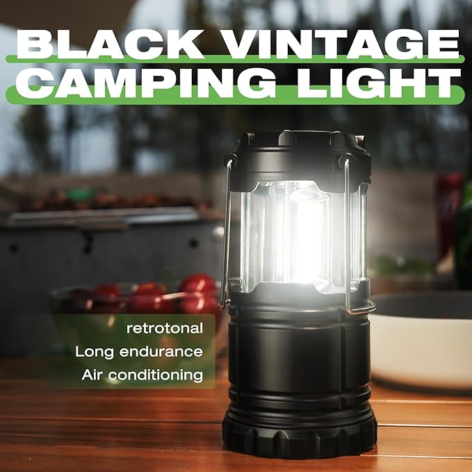Lantern Collapsible Camping Light, Battery Operated Lanterns LED Super Bright for Power Outages Indoor Emergency Outdoor Camping Hiking Kit,6 Pack (COB-2)