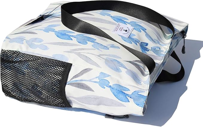 ESVAN Original Floral Water Resistant Large Tote Bag Shoulder Bag for Gym Beach Travel Daily Bags Upgraded