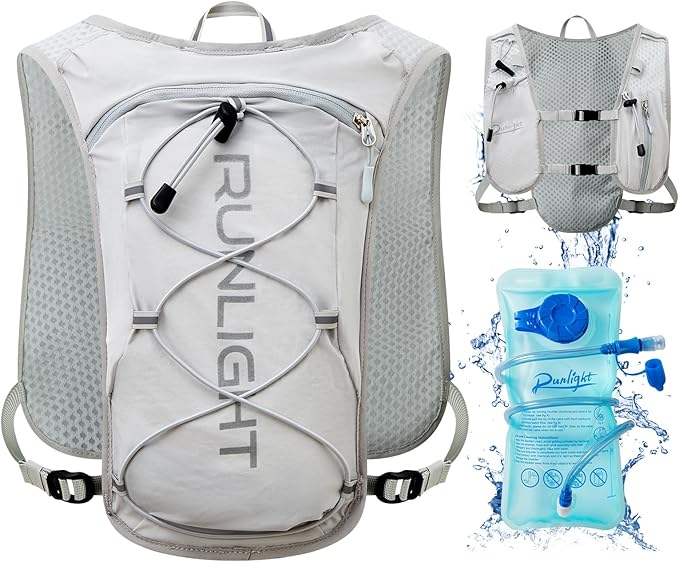 Running Vest for Women Men Lightweight Hydration Backpack Pack with 1.5L Water Bladder Bag Hydro Daypack for Hiking,Trail,Skiing,Camping,Cycling,Race,Marathon