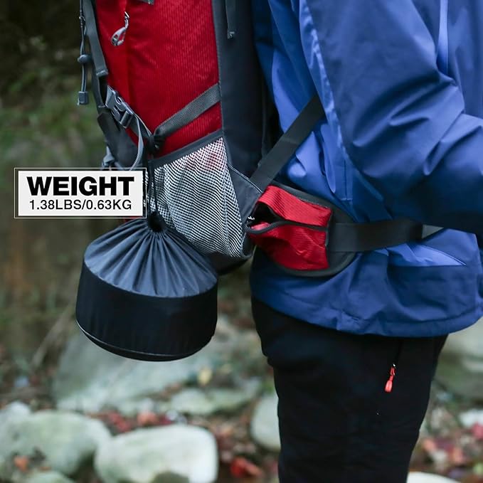 REDCAMP 12/14/15/19 PCS Camping Cookware Mess Kit Camping Gear Campfire Utensils Lightweight Stackable Pot Pan Bowls Soup Spoon with Storage Bag for Camping, Backpacking, Outdoor Cooking, Picnic