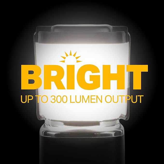 LUXPRO LP189 Mini Lantern - USB-C Rechargeable Camping Light - with 4 Lighting Modes - Dimmable LED Portable Lantern for Hiking & Emergency - Handy Compact Design - Black
