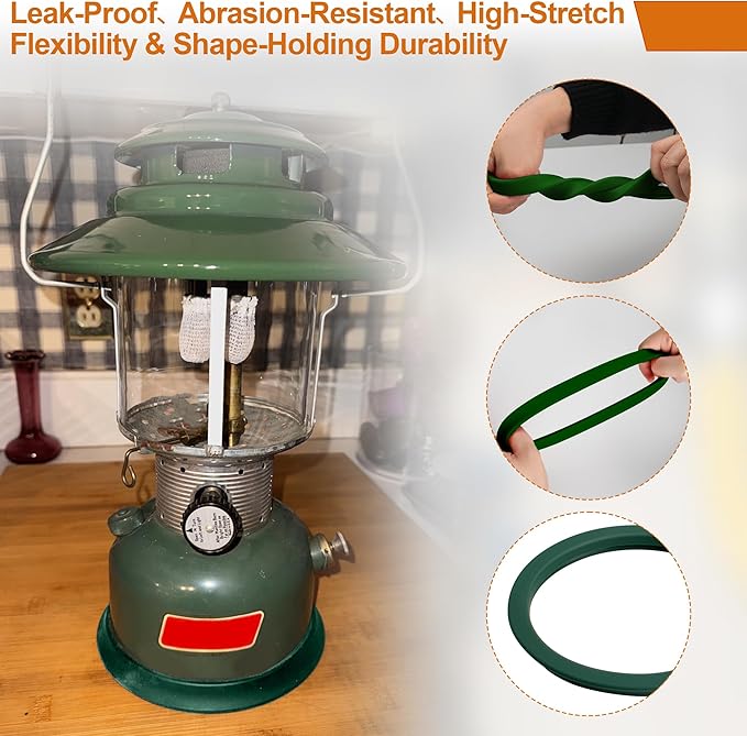 SUNJIKA Camping Kerosene Lamp Silicone Tank Base Protector for Coleman Lanterns, Scratch-Resistant, Enhanced Stability Camping Lantern Part,Suitable for Coleman Lanterns 220.228.236.237.252,639