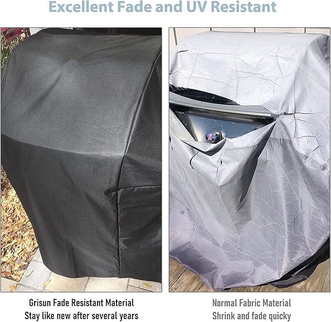 Grisun 7131 Grill Cover 65 Inch for Weber Genesis II 4 Burner and LX 400 Series, Genesis E310 Grill, Waterproof Barbecue Cover for Weber Summit 400 Series and Genesis II 410, 435, 440, UV-Resistant