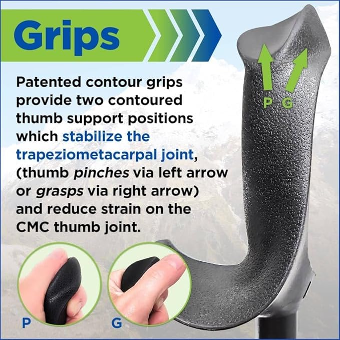 York Nordic 5 Piece Travel Walking Pole Gift Set - Folding Travel Poles, Training Videos, Water Bottle, Pedometer, Travel Bag, and Accessories