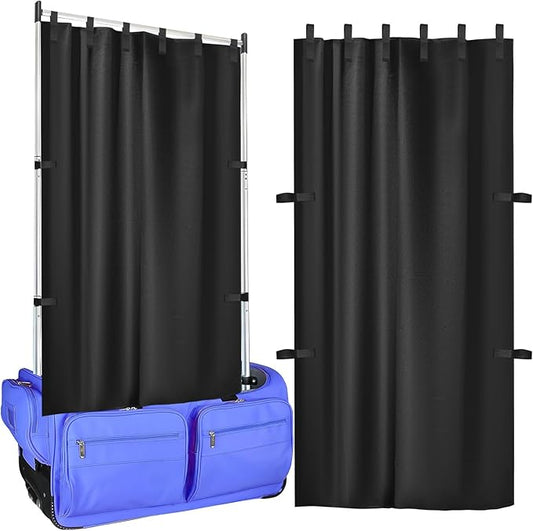 59'' x 32.7'' Privacy Curtain for Dance Bag, Portable Dancer Changing Curtain with Storage Bag Backstage Privacy Changing Room for for Dancer Backstage Camping Window Shades Dance Accessories