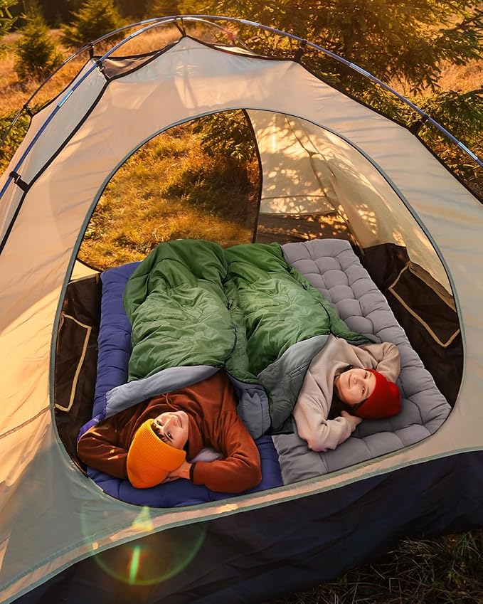 Sportneer Sleeping Bag - Wearable for Adults & Kids with Arm Zipper Holes in Cold & Warm Weather, Waterproof Portable Sleeping Bag for Camping, Hiking, Backpacking, Outdoor Travel