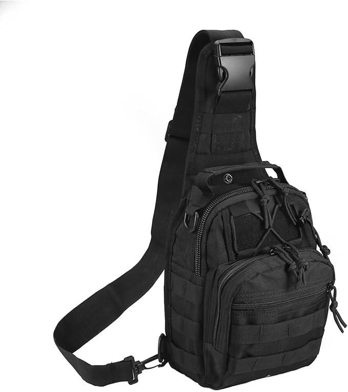 Tactical Shoulder Bag,1000D Outdoor Military Sling Daypack Backpack
