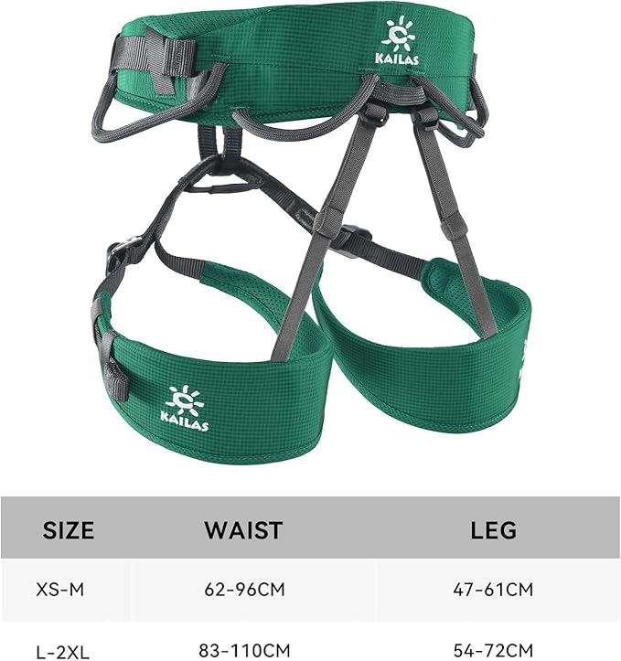 KAILAS B4 Rocking Climbing Harness Adjustable Roofing Harness Rescue Safety Harness Tree Climbing Harness Spikes