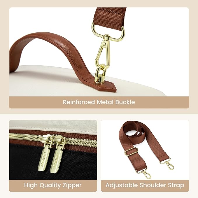 LOVEVOOK Insulated Lunch Bag for Women,Adult Lunch Box for Women,Leakproof Cooler Bag for Office Picnic Hiking Beach,Lunch Tote Bag with Adjustable Shoulder Strap