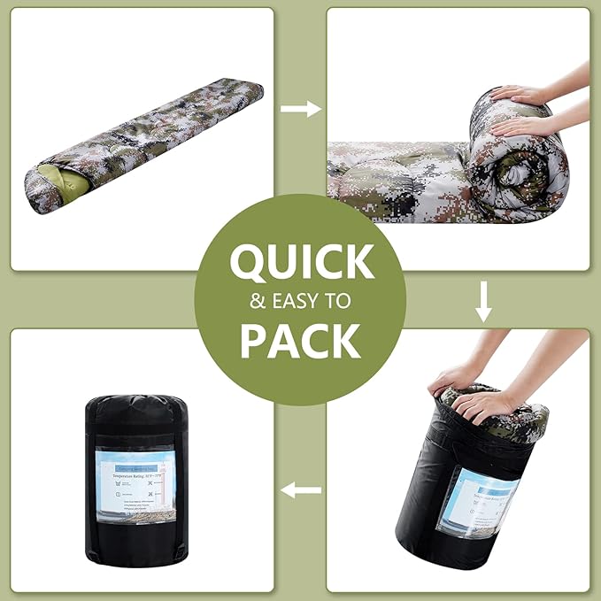 Sleeping Bags for Adults,Kids & Girls-Warm & Cold Weather Lightweight Waterproof Sleeping Bag Backpack with Compact Bag,Great for 3-4 Seasons Hiking,Camping and Outdoor Mountaineering