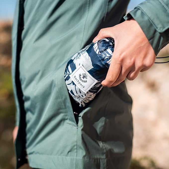 4Monster Hiking Daypack,Water Resistant Lightweight Packable Backpack for Travel Camping Outdoor