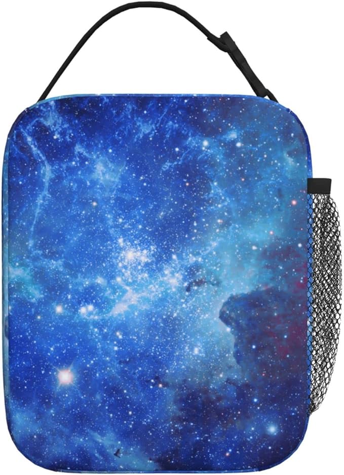 Galaxy Lunch Box Reusable Insulated Totes Lunch Bag Thermal Cooler For Boy Girls School Men Women Travel Beach Picnic