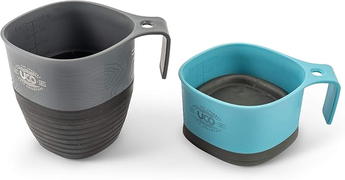 UCO Collapsible Cup for Camping, Backpacking, and Hiking, 12 Ounces (2 Pack)