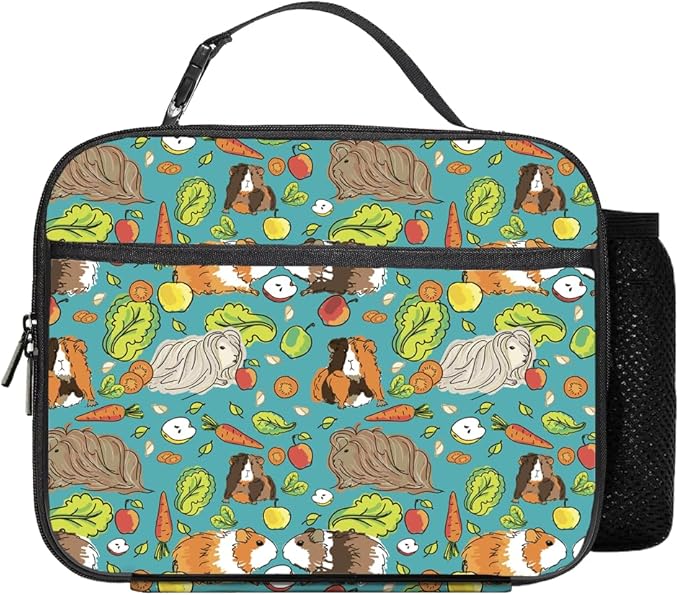 Guinea Pig Lunch Bag Reusable Insulated Lunch Box Keep Food Cooler Thermal Lunch Tote for Women Men