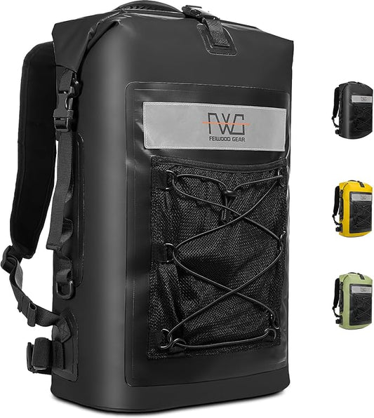 Dry Bag Backpack, 40L Floating Waterproof Backpack Roll-Top Closure for Kayaking, Boating, Hiking, Camping