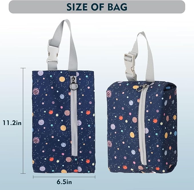Insulated Snack Bag, Freezable Small Cooler Bag with Zipper and Adjustable Buckle, Rectangular Thermal Cooler Bag