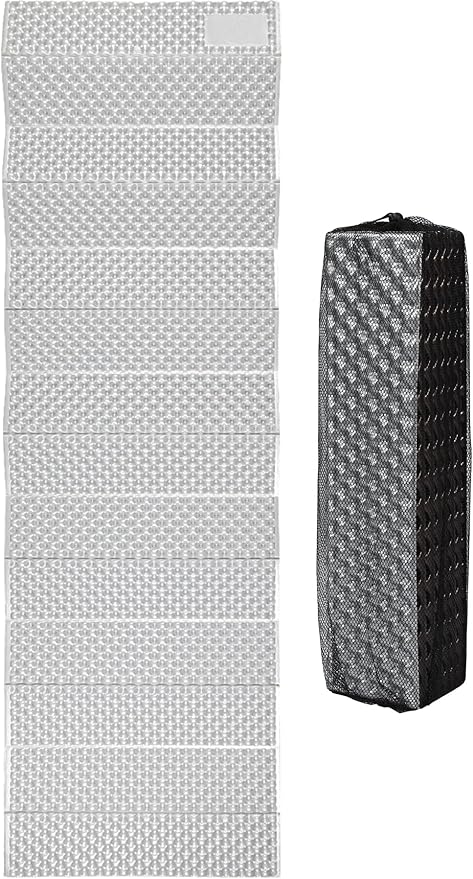 REDCAMP Foldable Foam Camping Pads for Sleeping, Waterproof Closed Cell Foam Camping Sleeping Pad - Ultra-Lightweight for Hiking & Backpacking, R-2.1 Insulated, Royal Blue/Grey/Green/Brown/Khaki