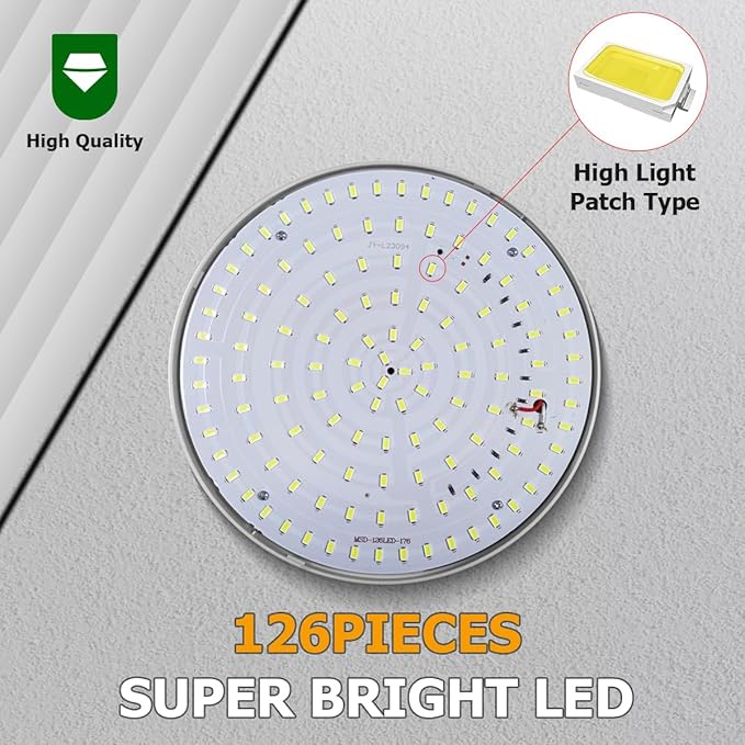 4500LM Solar Camping Light - Portable LED Camping Lantern Hanging IPX4 Waterproof Tent Lights, USB Rechargeable Outdoor Lamp for Camping, Hurricane, Emergency, Hiking, Power Outages (126LEDs)