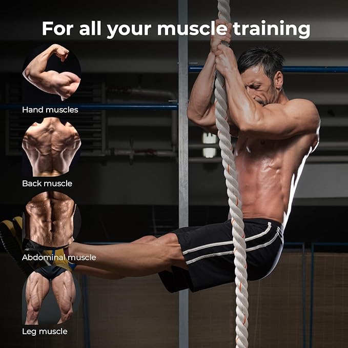Climbing Rope Gym Climbing Rope for Fitness and Strength Training, Rock Climbing and Home Workouts Adult Climbing Rope Kids Outdoor Climbing Rope or Home Indoor Climbing Rope