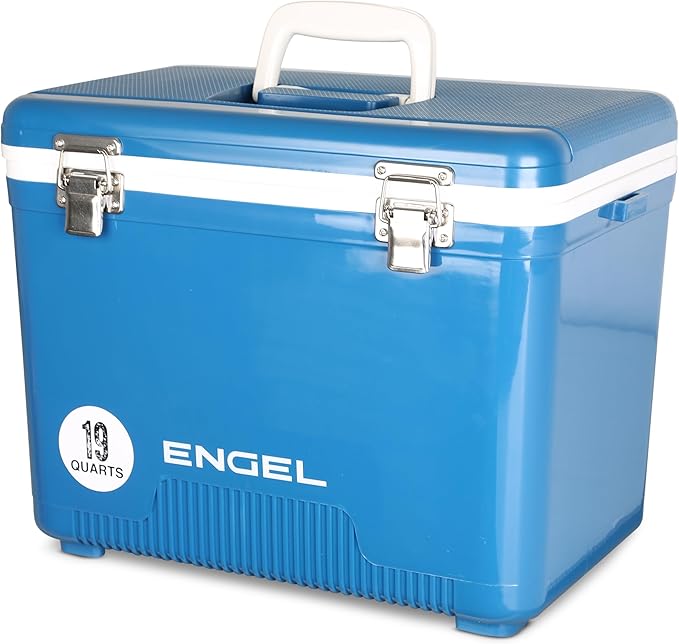 Engel 19qt Leak-Proof, Air Tight, Drybox Cooler and Small Hard Shell Lunchbox for Men and Women