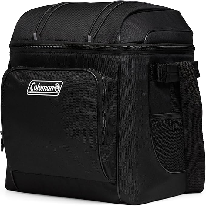Coleman Chiller Insulated Soft Cooler, Leakproof 9/16/30 Can Cooler with 12+ Hour Ice Retention, Made with Recycled Materials, Great for Lunch, Camping, Beach, Pool, Sports, & More
