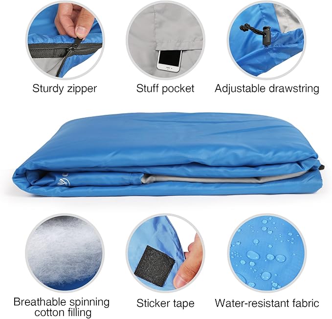 REDCAMP Ultra Lightweight Sleeping Bag for Backpacking, Comfort for Adults Warm Weather, with Compression Sack