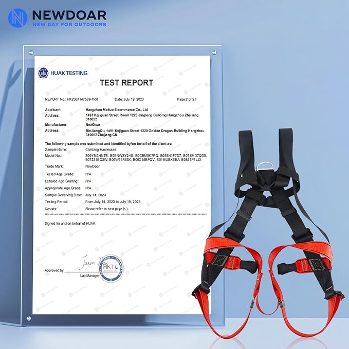 NewDoar Climbing Harness CE Certification Rock Climbing Rappelling Equipment Body Guard Protect Rappelling Rescuing Equip