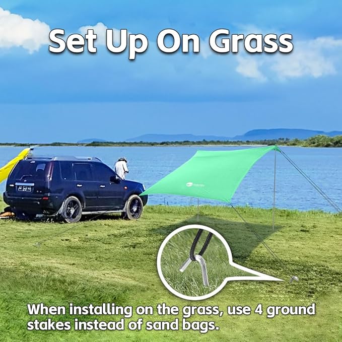 Beach Shade Tent, Portable Easy Pop Up Beach Canopy, UPF50+ Sun Protection Shelter, Windproof & Water Resistant, Perfect for Family