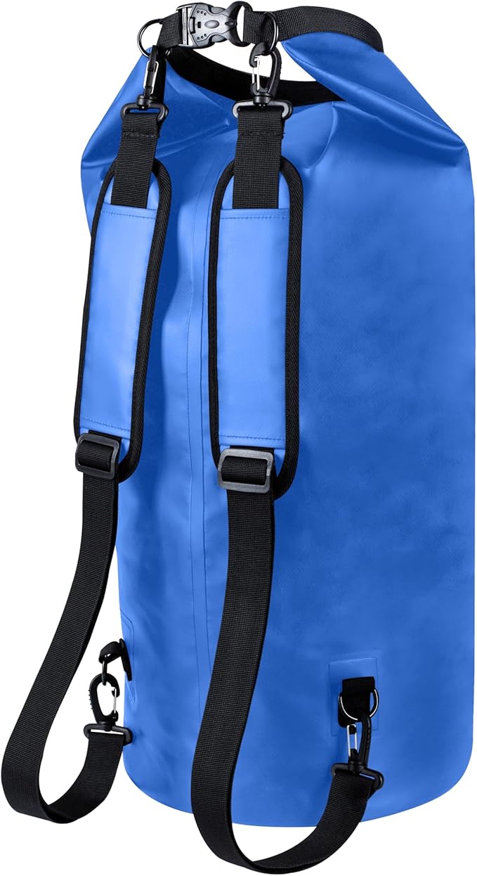 EARTH&RIVER Premium Dry Bag Backpack, Extra Thick, Protection for All Water Activities & Camping, Floating Lightweight Dry Bag with Inside Pocket Storage & IPX8 Waterproof Phone Case (Navy Blue, 40L)