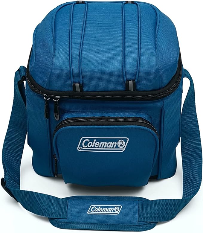 Coleman Chiller Insulated Soft Cooler, Leakproof 9/16/30 Can Cooler with 12+ Hour Ice Retention, Made with Recycled Materials, Great for Lunch, Camping, Beach, Pool, Sports, & More